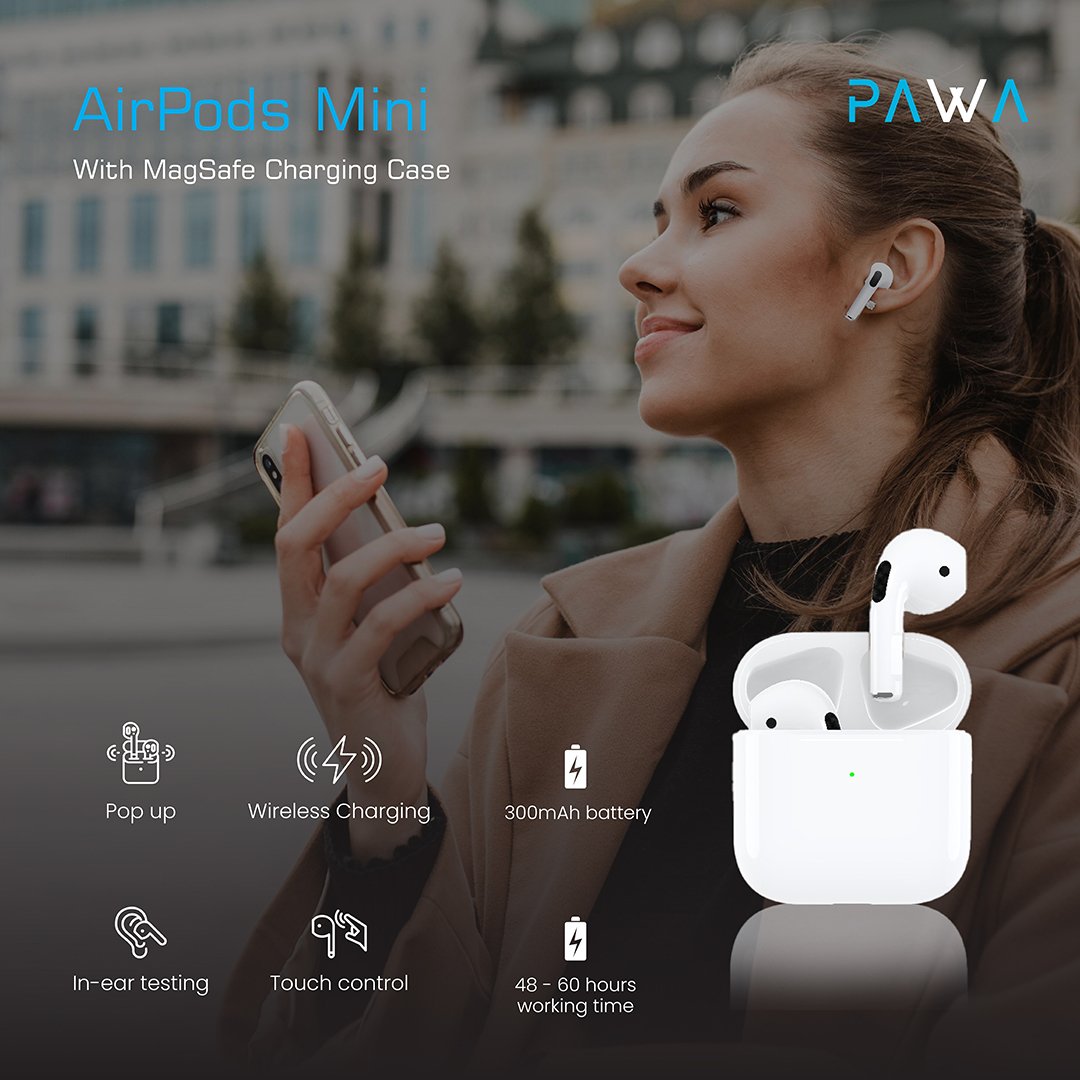 Airpods Mini With Magsafe charging case - PAWA