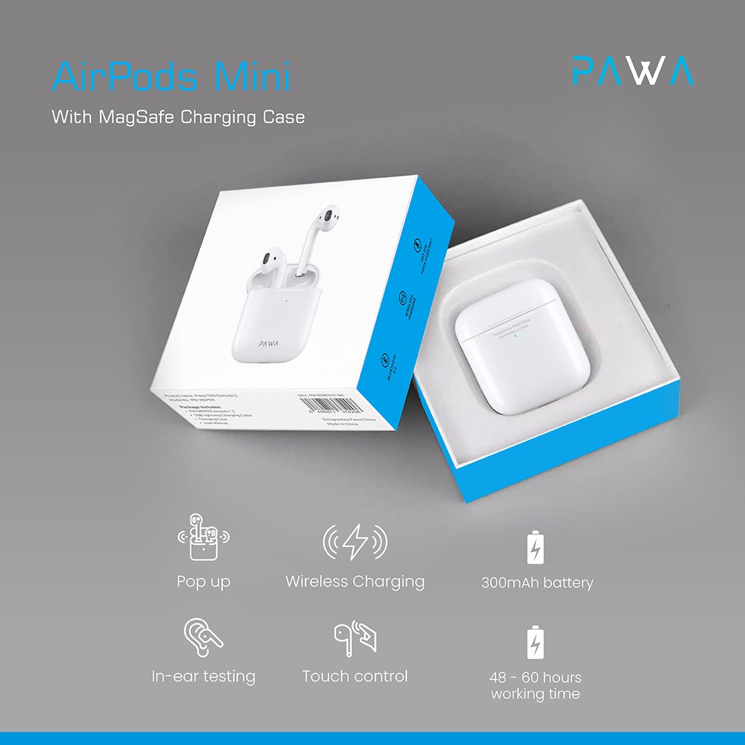Airpods Mini With Magsafe charging case - PAWA